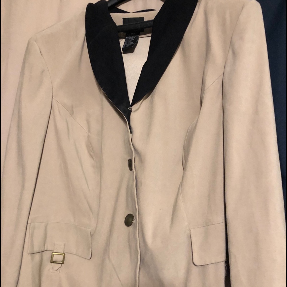 Used plus size Tan suit Jacket